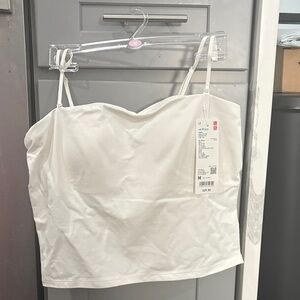 Uniqlo white tube Top